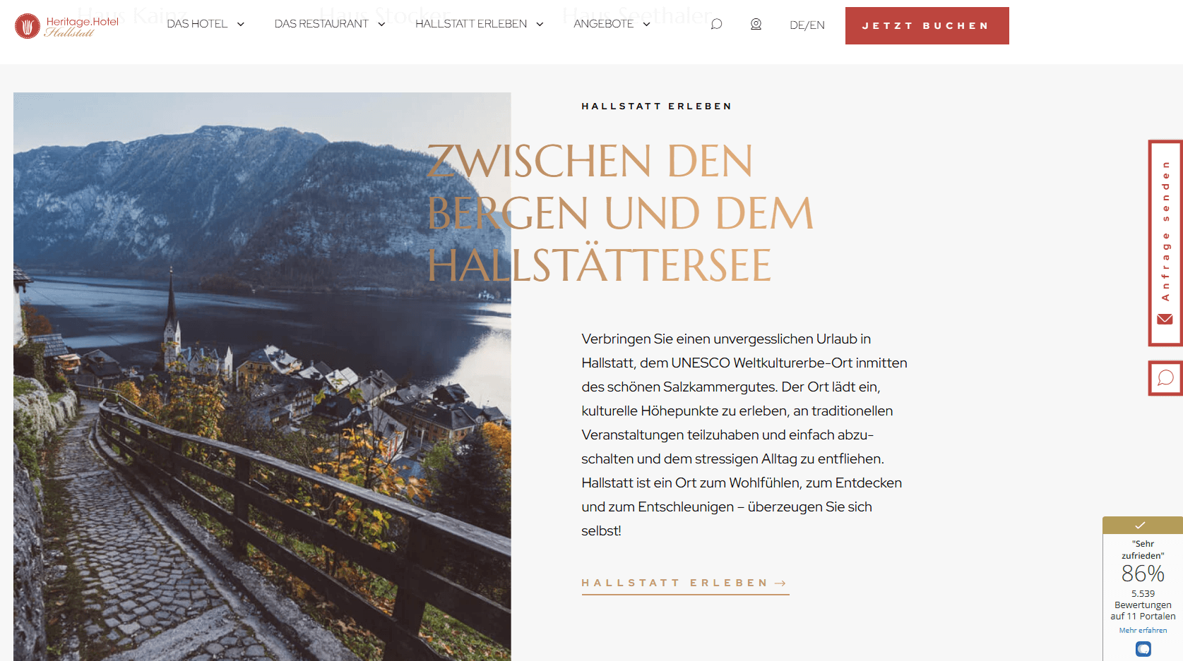 Die Website des Heritage Hotels erstrahlt in neuem Glanz - eMAGNETIX
