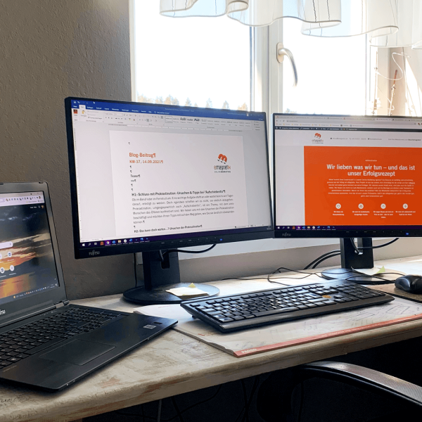 So schaut ein Homeoffice-Arbeitsplatz bei eMagnetix aus