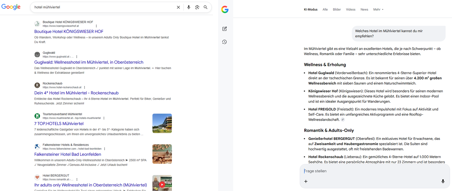 Suchmaschine vs. Antwortmaschine - eMAGNETIX